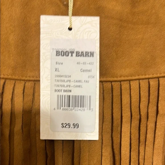 Shyanne Brown Fringe Suede Skirt - Picture 3 of 3